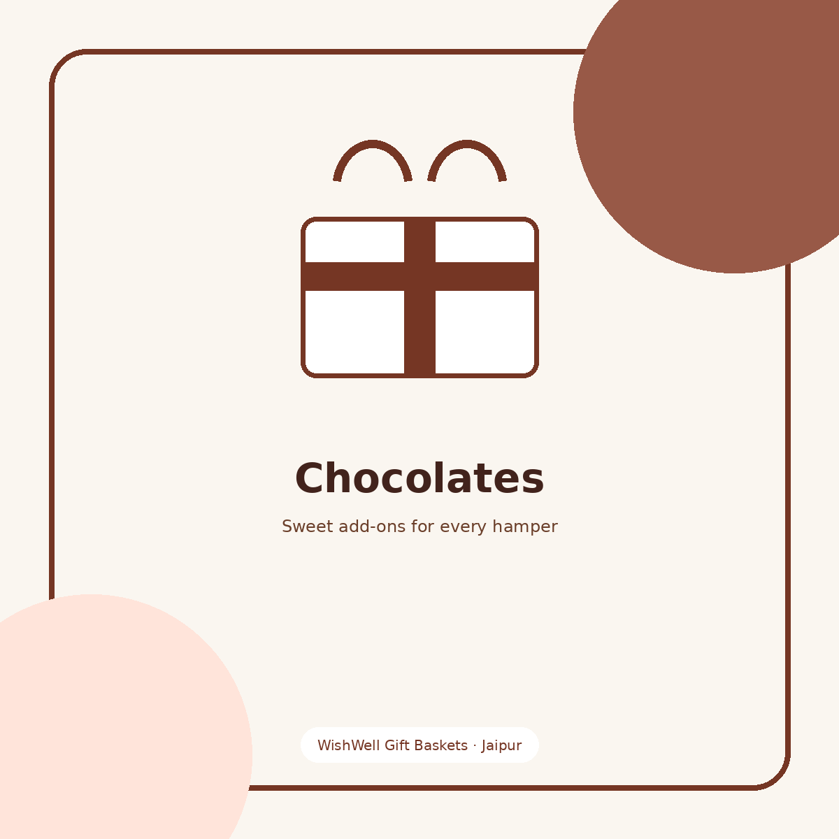Chocolate items for custom gift hampers in Jaipur